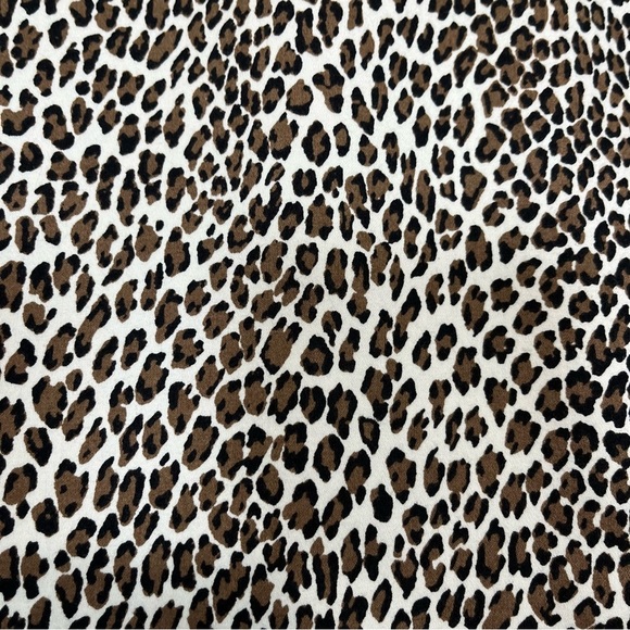 Talbots Brown Leopard Button Long Sleeve Shirt - Picture 5 of 11